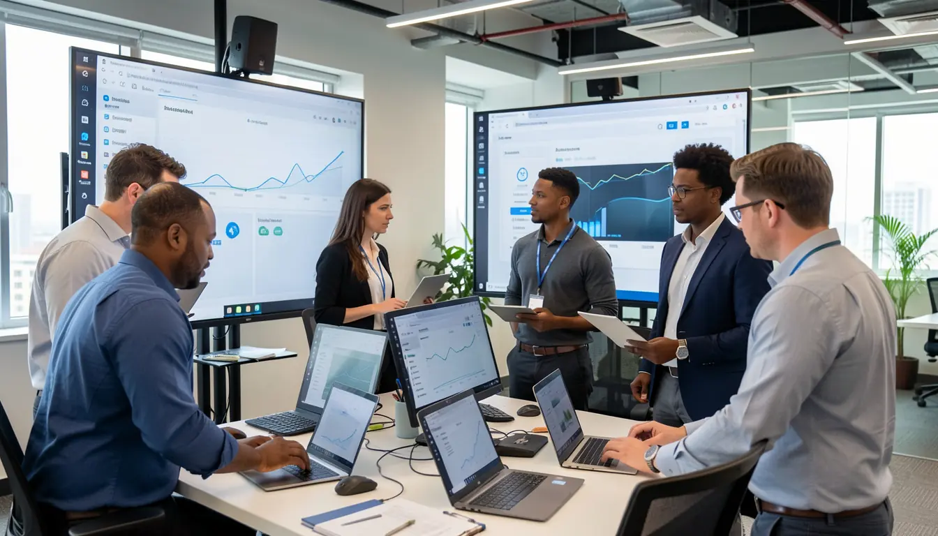freepik a diverse team of it professionals analyzing cloud 53354 - Cloud Security untuk Bisnis: Aman Tanpa Mengorbankan Kecepatan