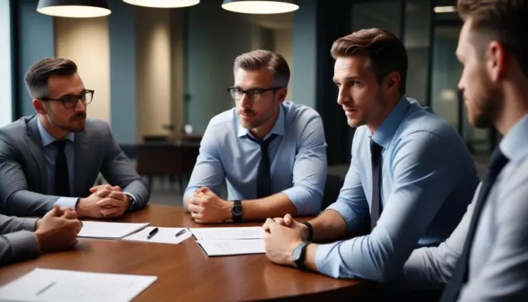 IT team discussing cloud strategy with a consultant