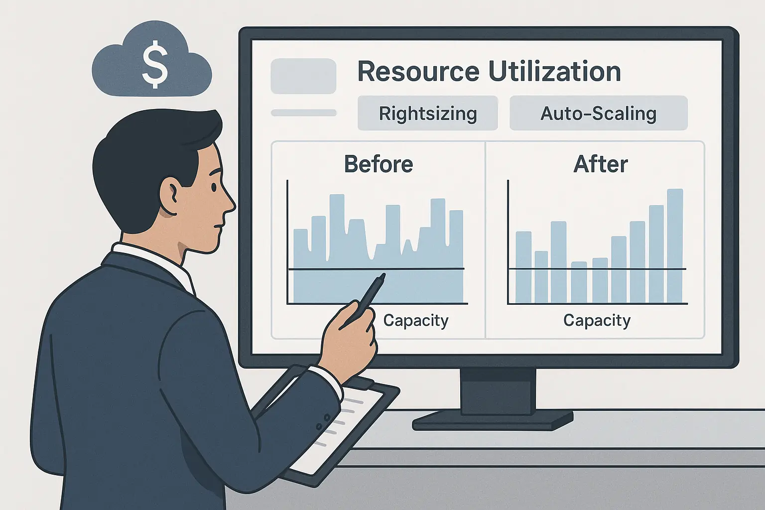 ddcbcd31 b8f2 46cc 9eae 225dc8656804 - Rightsizing vs Auto-Scaling: Choosing the Right Cloud Cost Strategy